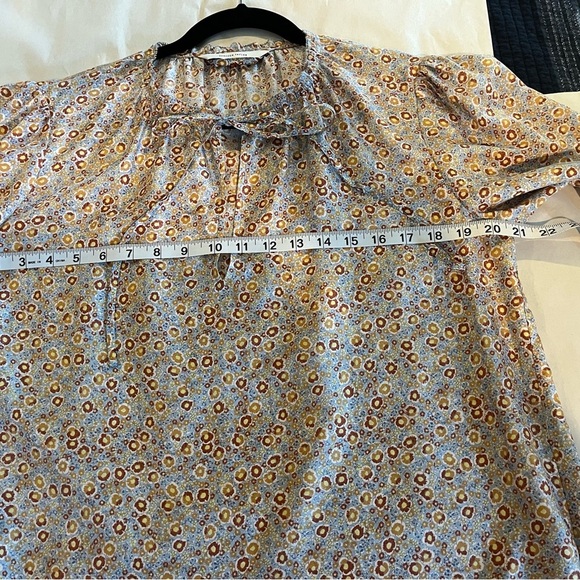 Rebecca Taylor Violet Fleur Silk Mini Dress Blue Combo size Med - Picture 11 of 16